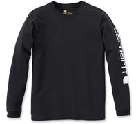Carhartt Female T-shirt - loose fit heavyweight long-sleeve logo sleeve graphic t-shirt - Black - L