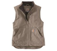 Carhartt Damen Weste Sherpa Lined Mock Neck Vest Taupe Grey