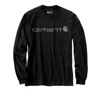 Carhartt Dearborn Logo Black Long Sleeve Shirt, Size S