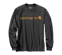 Carhartt Dearborn Logo Long Sleeve T-Shirt Gray Anthracite Size 2XL
