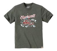 Carhartt - Dearborn Relaxed Holiday T-Shirt - T-shirt size S, olive/grey