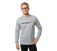 Carhartt Emea Core Logo Long Sleeve T-shirt Grey 2XL Men