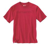 Carhartt - Dearborn Relaxed Logo T-Shirt - T-shirt size XS, red