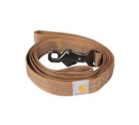 Carhartt Dual Handle Dog Leash, Durable 600-Denier Fabric W/Adjustable Metal D-Ring Hardware, Carhartt Brown, Large
