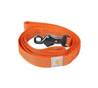 Carhartt Dual Handle Dog Leash - Heavy Duty 600 Denier Fabric with Adjustable D-Ring Metal Fittings, Hunter Orange, Large