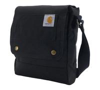 Carhartt Durable Adjustable Crossbody Bag with Flap Over Snap Closure Black
