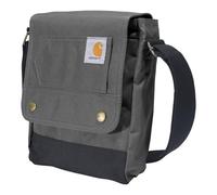 Carhartt Durable Adjustable Crossbody Bag with Flap Over Snap Closure Gravel