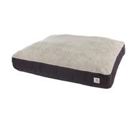 Carhartt Durable Canvas Pet Bed, Water Resistant Firm Duck Dog Bed, Deep Wine (Sherpa Top), Medium