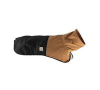 Carhartt Durable Dog Rain Jacket W/Waterproof Storm Defender Material and Adjustable Straps, Carhartt Brown/Black, Small