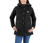 Carhartt Female Coat - loose fit weathered duck coat - Black - M
