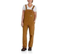 Carhartt Female Dungaree - rugged flex™ loose fit canvas bib dungarees - Brown - XL