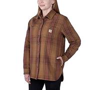 Carhartt Female Jacket - loose fit heavyweight twill shirt jac - Brown - L