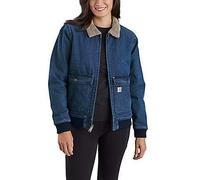 Carhartt Female Jacket - rugged flex™ relaxed fit denim sherpa-lined jacket - Beech - XL