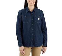 Carhartt Female Shirt - relaxed fit midweight denim long-sleeve shirt - Zion - L