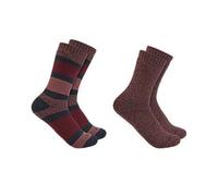 Carhartt Female Socks - heavyweight crew sock 2 pack - Red - M