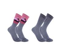 Carhartt Female Socks - midweight synthetic-wool blend mountain crew socks 2 pack - Purple - M