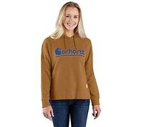 Carhartt Workwear Hooded Sweatshirt 106918 Fibre Series Women's Graphic Brown M