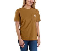 Carhartt Women's Loose Fit Heavyweight Short-Sleeve Pocket T-Shirt, Carhartt Brown, L