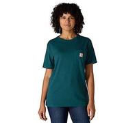 Carhartt Women's Loose Fit Heavyweight Short-Sleeve Pocket T-Shirt, Greenstone, M