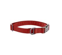 Carhartt Field Dog Collar, Fully Adjustable, Durable 600-Denier Fabric W/Reflective Wordmark for Visibility, Industry Red, Large