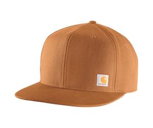 Carhartt - Firm Duck Flat Brim Cap - Beanie size One Size, brown/orange