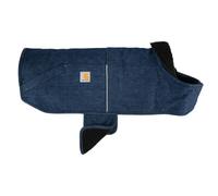 Carhartt Firm Duck Insulated Dog Chore Coat Durable Weather Resistant Jacket for Cold and Windy Conditions PFAS Free (Denim) X-Large