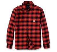 Carhartt - Flannel L/S Plaid Shirt - Shirt size XL, red