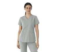 Carhartt Force Essentials Womens Modern Fit V-Neck Top - Grey, M