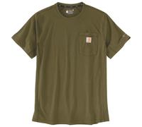 Carhartt - Force Pocket S/S T-Shirt - T-shirt size S, olive