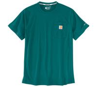Carhartt - Force Pocket S/S T-Shirt - T-shirt size S, turquoise