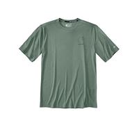 Carhartt Force Sun Defender Relaxed Fit Logo T-Shirt Green Slate Heather (UK, Alpha, XL, Regular, Regular)