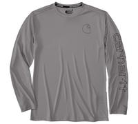 Carhartt - Force Sun Defender Relaxed L/S Logo - Longsleeve size M, grey