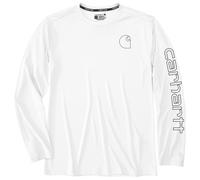 Carhartt - Force Sun Defender Relaxed L/S Logo - Longsleeve size XXL, white
