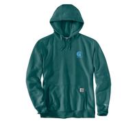 Carhartt ForceT Logo Hooded Sweatshirt, Light Aqua Green, 2XL