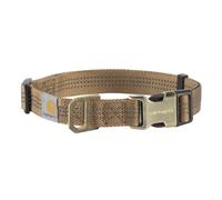 Carhartt Fully Adjustable Nylon Webbing Collars for Dogs Reflective Stitching for Visibility Carhartt Brown (Nylon Webbing) Medium