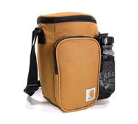 Carhartt B000028820199 10 Can Vertical Cooler, Fully-Insulated Lunch Box with Included Water Bottle, Polyester, Brown