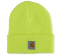 Carhartt Girls' Kids' Knit Beanie Watch Hat, Bright Lime, 2-5 Years