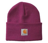 Carhartt Girl's Kids' Knit Beanie Watch Hat, Plum Caspia Purple, 2-5T