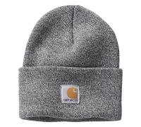 Carhartt Girls' Kids' Knit Watch Hat Beanie Hat, Light Grey/Dark Grey, 6-14 Jahre
