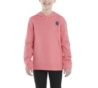 Carhartt Girls' Knit Long Sleeve Hoodedneck Sweatshirt, Pink Lemonade, 6X