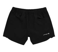 Carhartt Girls' Little Lightweight Ripstop Work Shorts, Caviar Black, 8