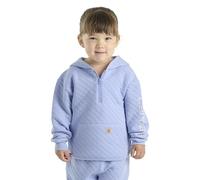 Carhartt Girls Long Sleeve Half Zip Hooded Sweatshirt, Pale Iris Purple, 18 Months