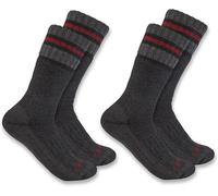 Carhartt Heavyweight Synthetic Wool Blend Boot Socks 2 Pair Black Xl (Eu: 46-49)