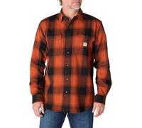 Carhartt Herren Rugged Flex® Relaxed Fit Midweight Flannel Long Sleeve Plaid Shirt Plaid Shirt (1er Pack)