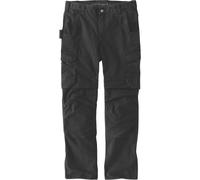 Carhartt Male Cargo pant - relaxed straight steel rugged flex™ ripstop double-front cargo trousers - Black - W38 (L32)