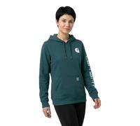 Carhartt Iconic Clarksburg Logo Hoodie Green M