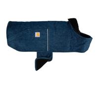 Carhartt Firm Duck Insulated Dog Chore Coat, Durable Weather Resistant Jacket for Cold and Windy Conditions, PFAS Free (Denim), Large
