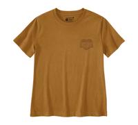 Carhartt Irvine Heart Tag T Shirt For Women Size XL Brown