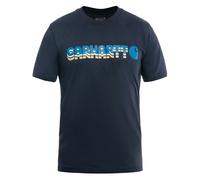 Carhartt Irvine Relaxed Fit Layered Logo T-Shirt Navy (UK, Alpha, XL, Regular, Regular)