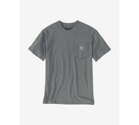 Carhartt Irvine Relaxed 3D Logo short sleeve T-shirt grey light blue - L